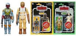 STAR WARS -  L'EMPIRE CONTRE ATTAQUE - PAQUET DE 2 FIGURINES ARTICULÉES BOBA FETT ET BOSSK -  SÉRIE RÉTRO