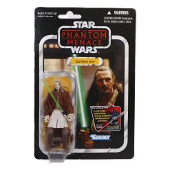 STAR WARS -  LA MENACE PHANTÔME - FIGURINE DE QUI-GON JINN (9 CM) -  LA COLLECTION VINTAGE 75