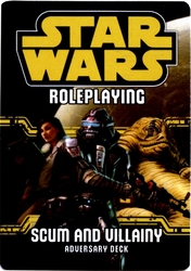 STAR WARS: LE JEU DE RÔLE -  ADVERSARY DECK - SCUM AND VILLAINY -  ACCESSOIRE CARTES