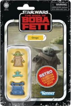 STAR WARS -  LE LIVRE DE BOBA FETT - FIGURINE DE GROGU (9 CM) -  SÉRIE RÉTRO