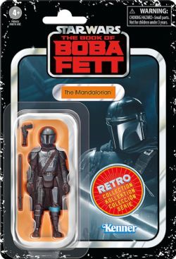 STAR WARS -  LE LIVRE DE BOBA FETT - FIGURINE DE LE MANDALORIEN (9 CM) -  SÉRIE RÉTRO