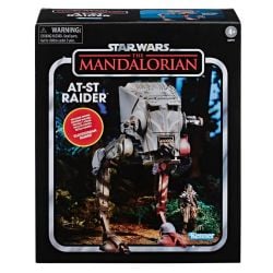 STAR WARS -  LE MANDALORIEN - AT-ST RAIDER AVEC FIGURINE DE KLATOOINIAN RAIDER (9 CM) -  LA COLLECTION VINTAGE