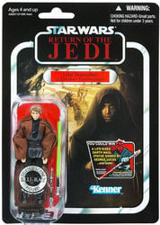 STAR WARS -  LE RETOUR DU JEDI - FIGURINE DE LUKE SKYWALKER (CONSTRUCTION DE SABRE LASER) -  LA COLLECTION VINTAGE 87