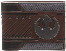 STAR WARS -  LOGO DE L'ALLIANCE REBELLE -  PORTEFEUILLE À DEUX VOLETS EN CUIR