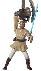 STAR WARS -  OBI-WAN KENOBI POURSUITE SUR CORUSCANT - EPISODE 2 - 2002 (10 CM) -  L'ATTAQUES DES CLONES