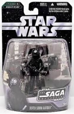 STAR WARS -  PACK SPÉCIAL DE 2 FIGURINES DE LA COLLECTION STAR WARS THE SAGA :DEATH STAR GUNNER AND LEIA BOUSHH -  LA COLLECTION SAGA