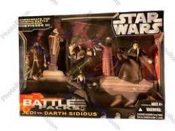 STAR WARS -  PACKS DE COMBAT STAR WARS : JEDI VS DARK SIDIOUS, III LA REVANCHE DES SITH, 2007 -  LA COLLECTION SAGA