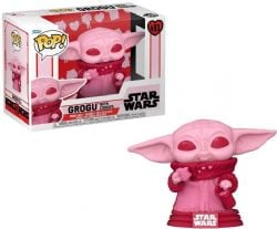 STAR WARS -  POP! BOBBLE-HEAD EN VINYLE DE GROGU AVEC BISCUITS (10 CM) -  POP! ST-VALENTIN 493