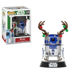 STAR WARS -  POP! BOBBLE-HEAD EN VINYLE DE R2-D2 BOIS DE RENNE (10 CM) -  STAR WARS DES FÊTES 275