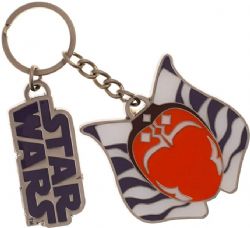 STAR WARS -  PORTE-CLÉ MÉTALLIQUE D'AHSOKA TANO & LOGO