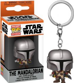 STAR WARS -  PORTE-CLÉ POP! EN VINYLE DU MANDALORIEN (4 CM) -  LE MANDALORIEN