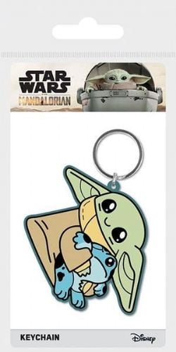 STAR WARS -  PORTE-CLÉS EN PVC DE GROGU ET SON PETIT AMI -  LE MANDALORIEN