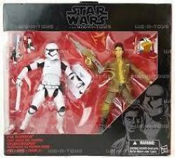 STAR WARS -  SET DE FIGURINES DE POE DAMERON ET STORMTROOPER ANTIÉMEUTE DU PREMIER ORDRE (15 CM) -  THE BLACK SERIES