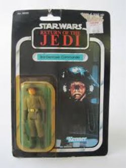 STAR WARS -  STAR WARS 1983 : STAR DESTROYER COMMANDER (77A BACK,   KENNER ROTJ -  LE RETOUR DU JEDI