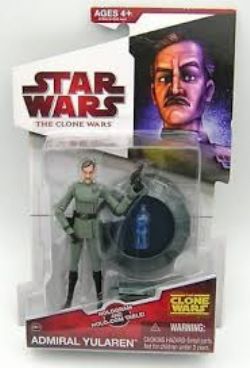 STAR WARS -  STAR WARS AMIRAL YULAREN AVEC HOLO-TABLE, CW07 THE CLONE WARS NOUVEAU SCELLÉ 2009 CW07 -  LA GUERRE DES CLONES CW07