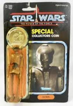 STAR WARS -  STAR WARS EV-9D9 POWER OF THE FORCE KENNER 1985 AVEC PIÈCE DE COLLECTION SPÉCIALE -  POTF