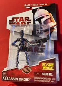 STAR WARS -  STAR WARS IG-86 FIGURINE DROÏDE ASSASSIN DE ZIRO ZIRO HUTT THE CLONE WARS MOSC 2009 CW37 -  LA GUERRE DES CLONES CW37