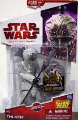 STAR WARS -  STAR WARS THE CLONE WARS - FIGURINE ARTICULÉE THI-SEN CW43, SÉRIE ANIMÉE 2010 CW43 -  LA GUERRE DES CLONES CW43