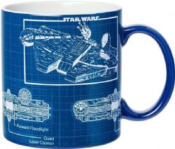STAR WARS -  TASSE EN CÉRAMIQUE DES PLANS DU FAUCON MILLENIUM (591 ML)