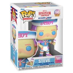 STRANGER THINGS -  FIGURINE POP! VINYLE DE STEVE (10 CM) -  SCOOPS AHOY 1545