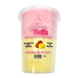 SUGAR FLUFFS -  BARBE À PAPA À LA FRAISE ET À LA BANANE (60G)