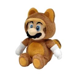 SUPER MARIO -  PELUCHE DE TANUKI MARIO (RATON LAVEUR) (20 CM)