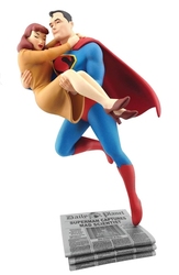 SUPERMAN -  FIGURINE DE SUPERMAN QUI SAUVE LOIS LANE (15 CM)
