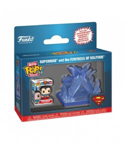 SUPERMAN -  MICRO FIGURINE POP! TOWN - SUPERMAN ET LA FORTERESSE (2.5 CM) -  BITTY POP!