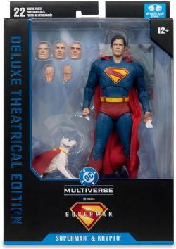 SUPERMAN -  SUPERMAN LE FILM (2025) – FIGURINES SUPERMAN & KRYPTO - DC DELUXE THEATRICAL EDITION -  MCFARLANE TOYS