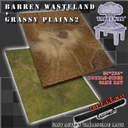 SURFACE DE JEU -  FAT MATS - BARREN WASTELAND + GRASSY PLAINS 2 (30