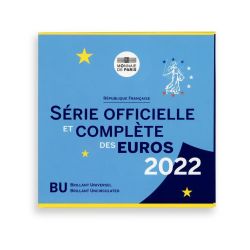 SÉRIES BRILLANT UNIVERSEL -  ENSEMBLE DE 8 PIÈCES -  PIÈCES DE LA FRANCE 2022