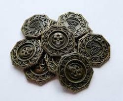 TAINTED GRAIL -  METAL COINS SET