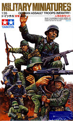 TAMIYA -  1/35 - MINIATURES D'INFANTERIE DES TROUPES D'ASSAUT ALLEMANDES -  MILITAIRE 35030