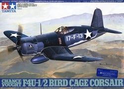 TAMIYA -  1/48 - CHANCE VOUGHT F4U-1/2 BIRD CAGE CORSAIR -  AIRCRAFT SERIES 61046