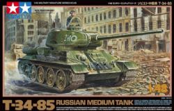 TAMIYA -  1/48 - TANK T-34-85 RUSSE 32599