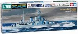 TAMIYA -  1/700 - HOOD E CLASS DESTROYER ANGLAIS -  WATER LINE SERIES 31806