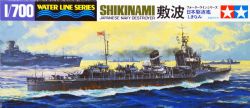 TAMIYA -  1/700 - SHIKINAMI - BATEAU DE GUERRE JAPONAIS -  WATER LINE SERIES 31408