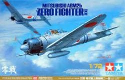 TAMIYA -  1/72 -MITSUBISHI A6M2B ZERO FIGHTER (ZEKE) -  WAR BIRD COLLECTION 60780