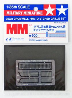 TAMIYA -  ENSEMBLE DE GRILLE PHOTOGRAVÉE BRITISH CROMWELL MK IV - ÉCHELLE 1/35 -  MILITARY MINIATURE