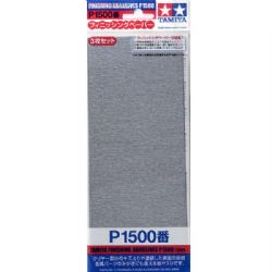 TAMIYA -  FEUILLES ABRASIVE DE FINITION P1500 (3 PIÈCES) -  ABRASIF