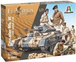 TANK -  CRUSADER MK. III (WITH BRITISH CREW) - 1/35 -  ITALERI