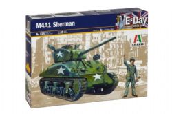 TANK -  M4A1 SHERMAN - 1/35 -  ITALERI 225
