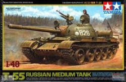 TANK -  RUSSIAN MEDIUM T-55 1/48CHKZ 1/48