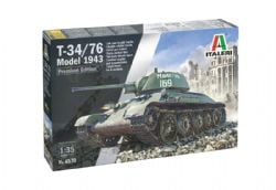 TANK -  T-34/76 MODÈLE 1943 PREMIÈRE VERSION - ÉDITION PREMIUM 1/35 -  ITALERI