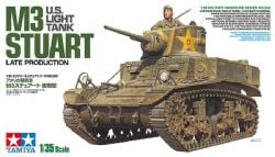 TANK -  U.S. LIGHT TANK M3 STUART LATE PRODUCTION - 1/35 -  TAMIYA