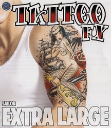 TATTOO FX -  TATOUAGE TEMPORAIRE - MATELOT -  EXTRA LARGE
