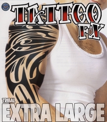 TATTOO FX -  TATOUAGE TEMPORAIRE - TRIBAL -  EXTRA LARGE