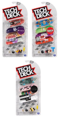 TECH DECK -  PAQUET DE 4 (LE CONTENU PEUT VARIER)