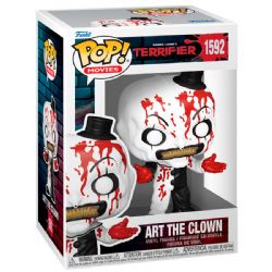 TERRIFIER -  FIGURINE POP! EN VINYLE D'ART LE CLOWN - VERSION ENSANGLANTÉE  (10 CM) 1592