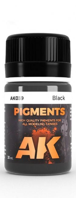 TEXTURE -  BLACK PIGMENTS (35ML) -  AK INTERACTIVE